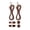 Coffee, variant on YIFAEUX 1 Set No Tie Shoelaces Elastic Heavy Duty Lock Adjustable Multi-colored Kids Adults Tieless Sports Shoe Strings Shoes Accessories