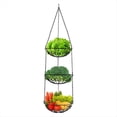thumbnail image 1 of Cesta de Alambre para Colgar Frutas, Cesta de Hierro para Frutas de 3 Niveles, Frutero de Cocina, Cesta para Almacenar Frutas y Verduras, 1 of 9