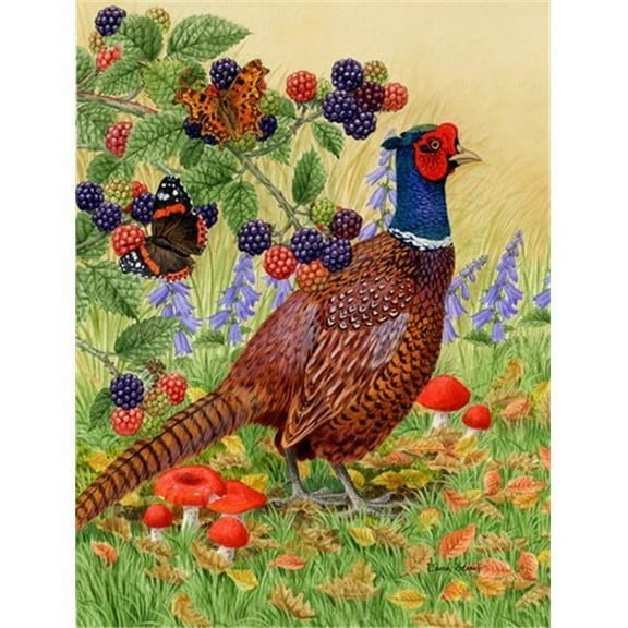 Pheasant Flag Garden Size