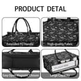 thumbnail image 4 of Large Capacity Tote Bag,Black Cartoon Dinosaurs Fossils Pattern Handbag Fashion Luxury Tote Bag,15.7"x13"x 5.1" Inches,Laptop Compatible, 4 of 6