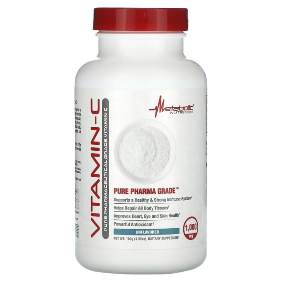 Metabolic Nutrition Vitamin-C, Unflavored , 1,000 mg , 3.52 oz (100 g)