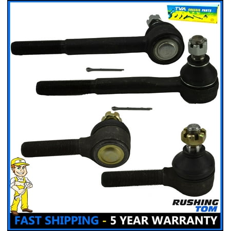 4 Front Inner Outer Tie Rod for 1979-1993 1994 1995 Toyota Pickup