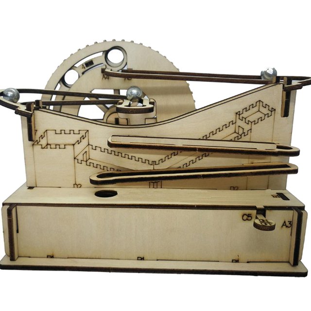Marble samblaje de bricolaje Juguetes de aprendizaje Rompecabezas Bricolaje Juguetes Rompecabezas Artesanía Juegos de rompecabezas Hugo Rompecabezas de Marble Run