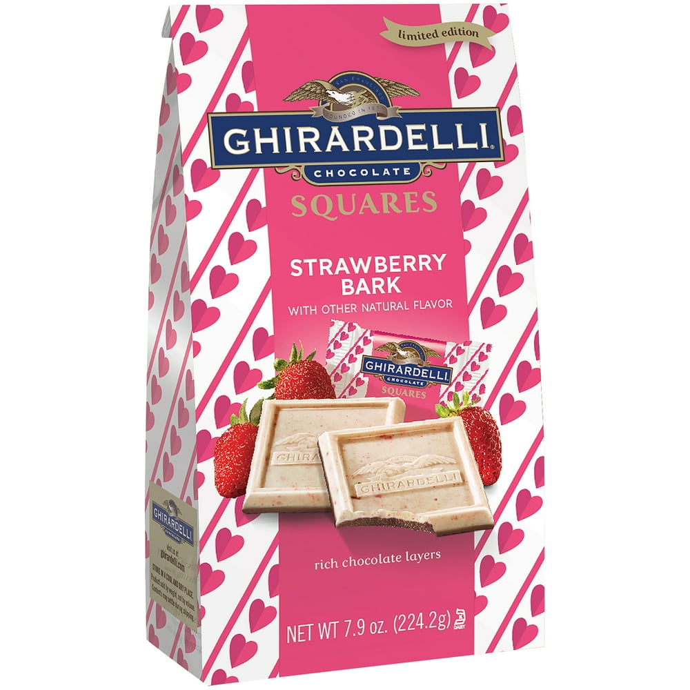 Ghirardelli Chocolate Squares Valentine Strawberry Bark Chocolate
