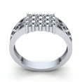 thumbnail image 3 of 0.33ct Round Not Enhanced Mens Cluster Engagement Anniversary Ring Solid 14K Rose, White or Yellow Gold FG VS, 3 of 3