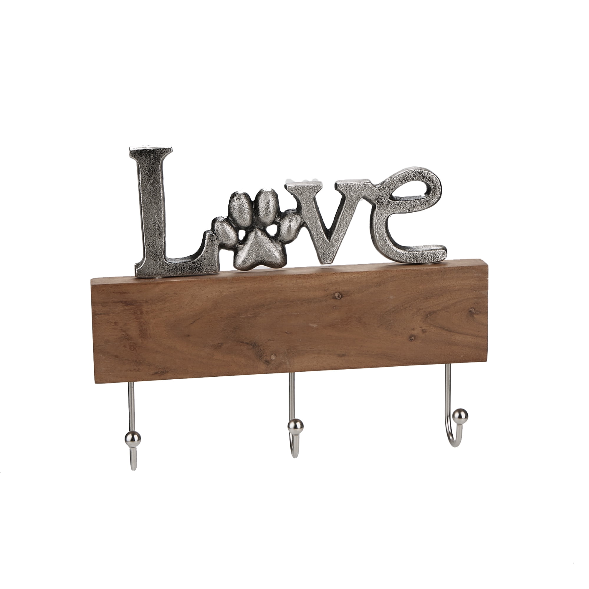 Mind Reader Wall Mount 'Love' Key Holder, Key Rack Organizer for