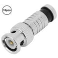 thumbnail image 1 of BNC Connector,10pcs BNC Compression Male BNC Male Connector BNC Adapter Time-Tested Durability, 1 of 9
