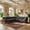 Gray01, variant on LLappuil Sectional Sofa, 100" x 100" Chesterfield Sofa with Rolled Arms and Nailhead, 5 Seat Faux Leather Tufted Couch for Living Room Black