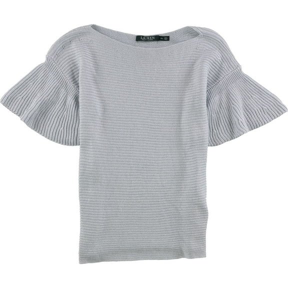 Ralph Lauren Womens Sweater Knit Blouse, Blue, XX-Small