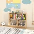 thumbnail image 2 of Giantex 5-Cubby Toy Storage Organizer, Wooden Kids Bookshelf, Bookcases for Playroom, Natural, 2 of 7