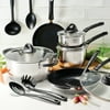 Tramontina Everyday 14 Pc Stainless Steel Tri-Ply Base Cookware Set