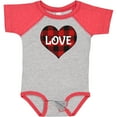 thumbnail image 3 of Inktastic Valentine Buffalo Plaid Love Boys or Girls Baby Bodysuit, 3 of 5