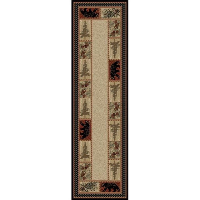 Mayberry Rug AD3793 2X8 Tapis de Destination Américaine 2 Pi. 3 Po. x 7 Pi. 7 Po., Multicolore