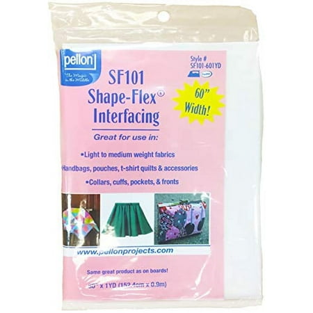 UPC: 0075269076455 | Pellon Interfacing Shape Flex Lt/Med 60×36 Wht