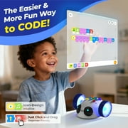 Apitor Robot Wheels - Coding Robot for Kids Ages 5+, STEM Learning Toy with Screen-Free Coding Cards & App Control, Educational Toy for Beginners