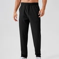 thumbnail image 4 of Pantalones deportivos casuales de color liso para hombre, cómodos y sueltos, de seda helada, para correr, fitness, transpirables, para secado rápido, 4 of 8