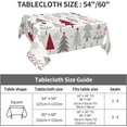 thumbnail image 6 of Spring Tablecloth Square 60x60 Inch,Sage Green Wild Flowers Table Cloth,Stain Resistance Polyester Seasonal Summer Floral Table Covers for Kitchen Dining,Small Tablecloth for Parties Picnic, 6 of 6