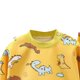 thumbnail image 4 of Conjuntos de blusas y camisas de cuello redondo y manga larga para niños con estampado forrado de vellón para mayor calidez Conjunto de ropa de dormir de manga larga con cuello redondo para el hogar d, 4 of 6