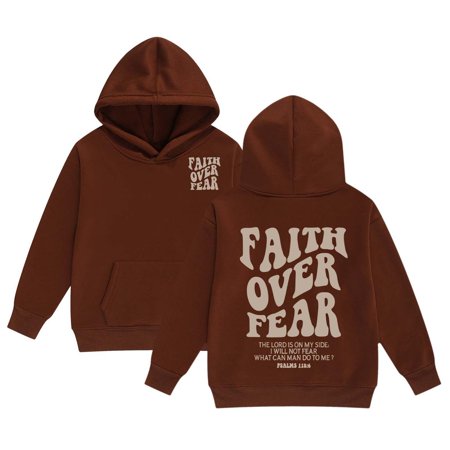 XEGLSBU Hoodies for Girls 12-14 Girls Hoodies & Sweatshirts For Toddler To Big Kids Hoodie Letter Long Sleeve Pocket Hoodie Jacket 1-Coffee Size 4-5 Years