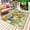 DarkSeaGreen SpringGreen PeachPuff, variant on Summer Wildflowers Outdoor Rug 6x9 Ft - Reversible Patio Rug Outdoor Camping Rugs, Pastoral Oil Painted Retro Art Washable Indoor Outdoor Area Rugs, Non-Slip Outdoor Carpet Runner for Deck/Porch