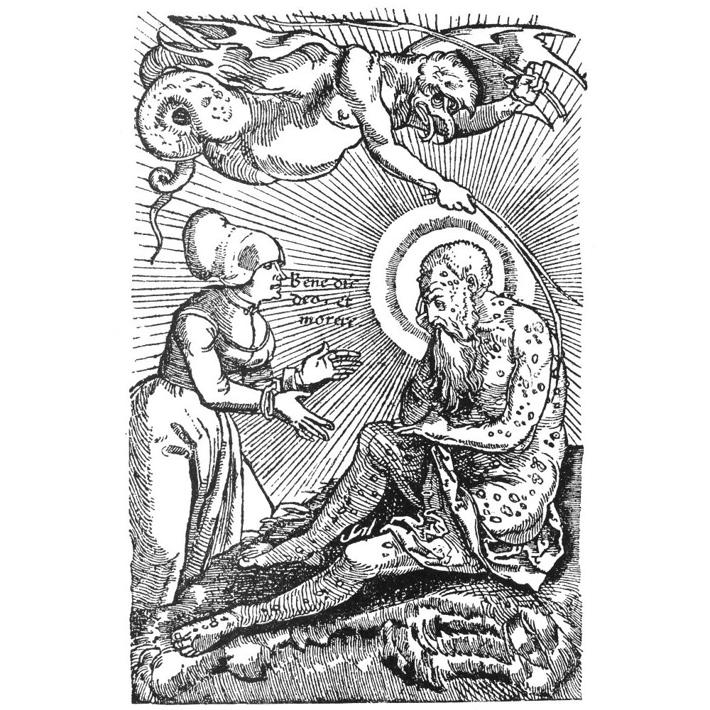 Demon Plague, 1540. /Nallegorical Representation Of The Demon Of The