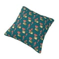 thumbnail image 2 of Rateoe Frog and Mushrooms Pattern Throw Pillow Cover Premium Pillow Stuffer Sham Square for Decorative Cushion Bed Couch Sofa(Pillow insert not included), 2 of 8