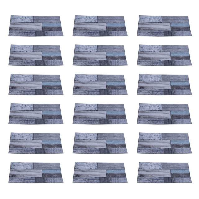 Autocollant de Mur Auto-Adhésif Résistant à l'Huile de 18pcs Tuiles Imperméables pour la Maison