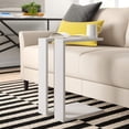 thumbnail image 1 of JV Home Muju Collection Table d'Appoint Moderne / Table de Chevet Mobile Table en C pour Sofa Table de Chevet Salon Chambre 22 Pouces Blanc, 1 of 7