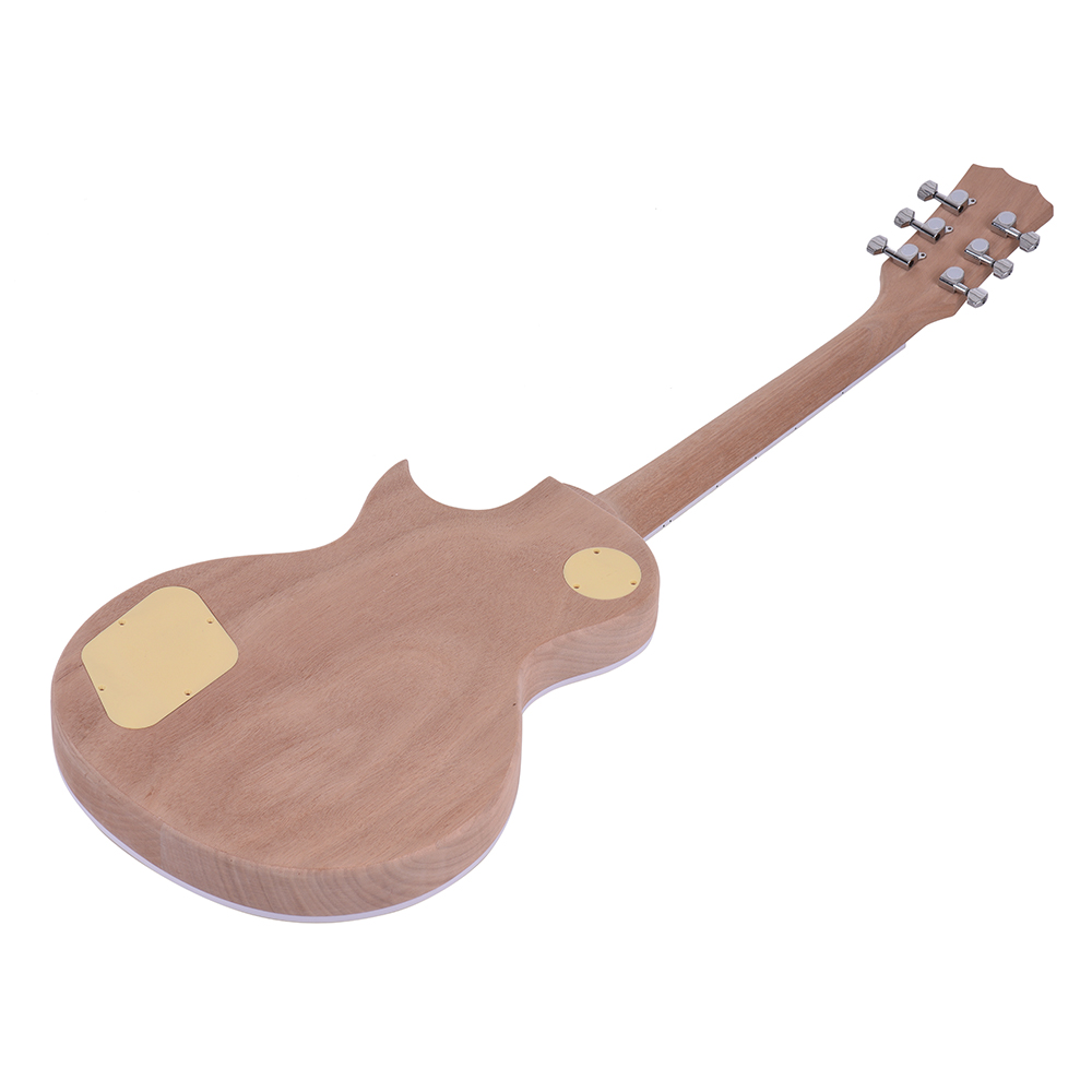 Festnight Unfinished DIY Electric Guitar Kit Mahogany Body /& Guitar Neck Rosewood Fingerboard