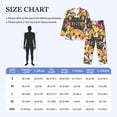 thumbnail image 4 of Naloa Cute Cat Cartoon Men’s Pajamas Set - Long Sleeve Button Down Sleep Shirt and Pajama Bottoms Sleepwear Set-Small, 4 of 7