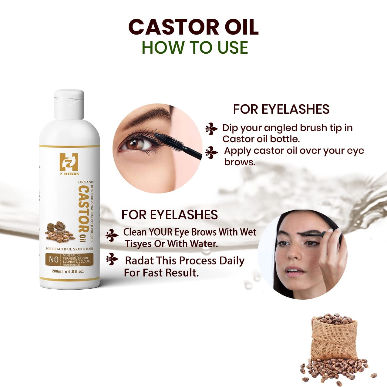 Cold Pressed Castor Carrier Oil Pure & Virgin for Hair Growth, Skin Ca –  Naturalis