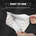 thumbnail image 5 of Lsque Gold Rabbit Printed Long Tissue Box Cover Holder, Facial Paper Organizer Dispenser,Triangle with Bottom Belt, PVC Leather Decorative Organizer, 5 of 9