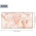 thumbnail image 3 of Large Mouse Pad 31.4 x 15.7inches 3mm XXL Extended Gaming Mouse Pad Mat with Non-Slip Base Stitched Mousepad for Computer,Office,Keyboard and Laptop-Pink Gold Marble，Waterproof Desk Mat, 3 of 6