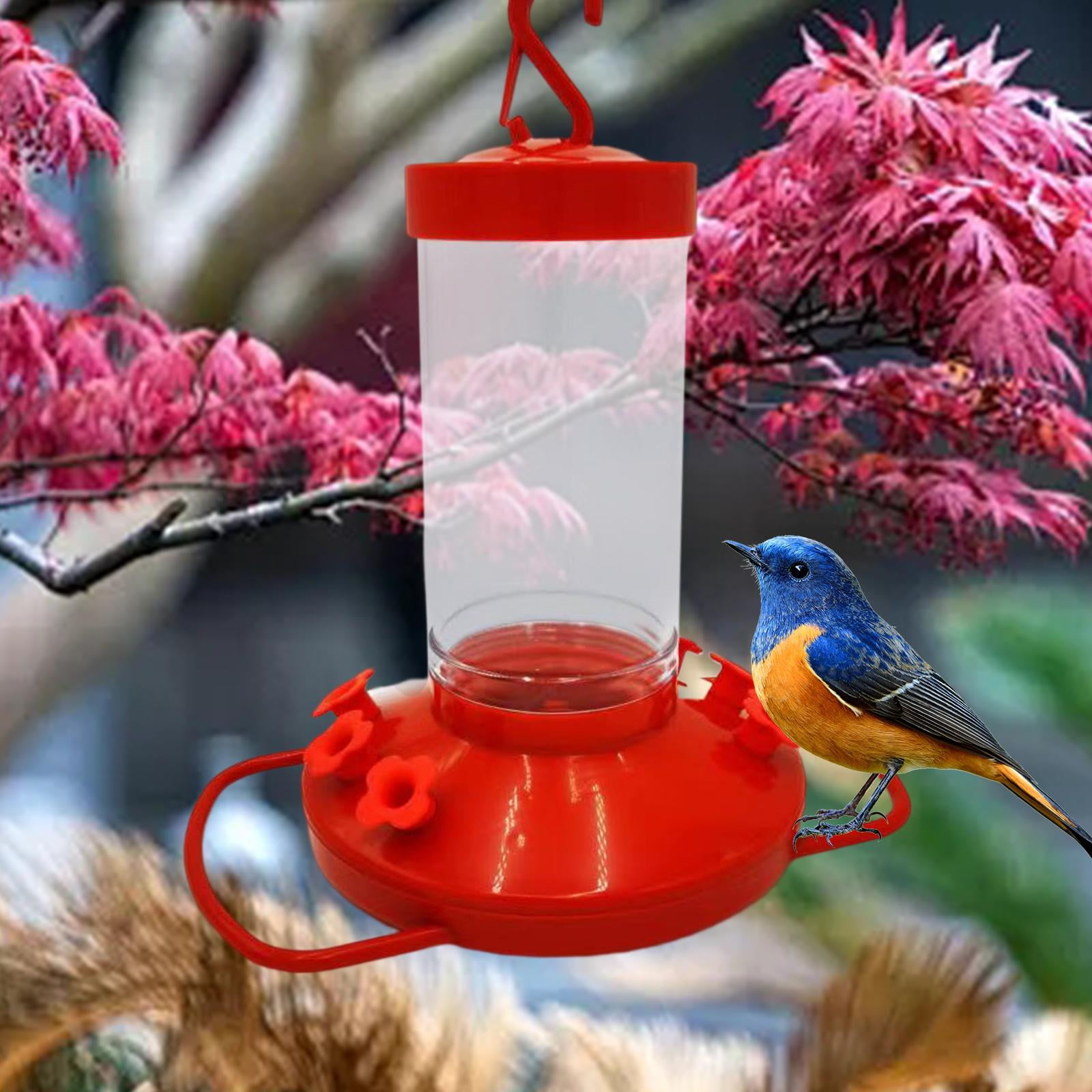 Bird Feeder Hummingbird Feeders Circular Perch Compact Leakproof Bird Water Station 6 Feeding