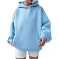 thumbnail image 2 of IMENGL Hoodies oversized sweatshirts pullover, Blue L, Size M-XL, 2 of 8