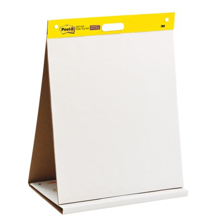 Post-it Self-Stick Easel Pad 20 x 23 Inches Unruled White 20 Sheets