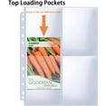 thumbnail image 6 of 240 Pockets 3.5x5” Seed Packet Sleeves, 30 Pack Double Sided 4 Pocket Seed Organizer Sheet,Heavy Duty Garden Seeds Storage Pages for 3 Ring Binder, 8.5x11” Top Loading Clear Photo, Index Card Sleeves, 6 of 7