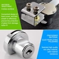 thumbnail image 4 of 2 Pcs Glass Cabinet Lock with Move Door Lock Sawtooth, Push-Pull Door Rack Lock for Glass Cabinet Door(140mm), 4 of 6
