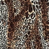 Creative Cuts Cotton 44" wide, 2 yard cut fabric - Cheetah Print, Brown