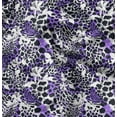 thumbnail image 1 of Soimoi Purple Rayon Fabric Leopard Animal Skin Print Sewing Fabric Yard 42 Inch Wide, 1 of 6