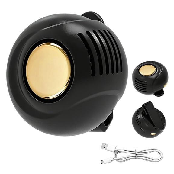 KANOHENO Mini Clip-On Cooling Fan,Adjustable 3-Speed Suspended,Portable Silent Bladeless Electric Fan for Outdoor Travel Office Walking