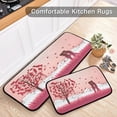 thumbnail image 5 of GZHJMY Romantic Love Heart and Couple Kiss Kitchen Rugs Door Mat 2PCS,Carpet Front Entrance Non-Slip Relieve Fatigue Washable Floor Mat for Valentine's Day Mother's Day, 5 of 7