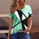 thumbnail image 2 of Camisetas Casuales de Manga Corta Plisada de la Moda de las Mujeres, Camiseta Cómoda de Poliéster para las Mujeres, Blusa de Primavera de Verano Lavado a Mano, 2 of 5