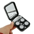 thumbnail image 4 of Unique Bargains 1 Set Contact Lens Case Flowers Rectangular Lens Storage Case Black, 4 of 5