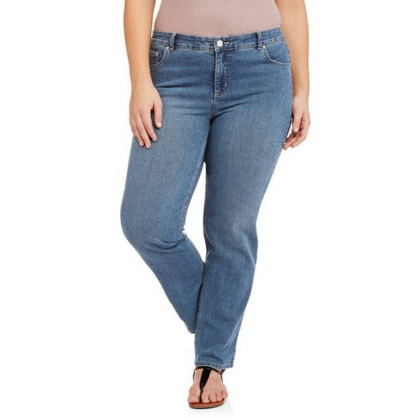 plus size high waisted jeans tummy control