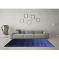 thumbnail image 3 of Ahgly Company Indoor Square Abstract Blue Contemporary Area Rugs, 5' Square, 3 of 4