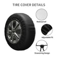 thumbnail image 4 of Kdxio Halloween Gnome for Tire Cover Wheel Protectors Tyre Covers Weatherproof Wheel Covers Universal Fit for Trailer Rv SUV Truck Camper Travel Trailers 14 inch, 4 of 8