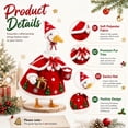 thumbnail image 2 of Porch Goose Christmas Outfit for 23 Inch, Santa Hat & Gift Box, Holiday Porch Goose Outfits with Cape & Fur Trim, Winter Goose Decor for Porch Garden, 2 of 5