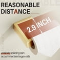 thumbnail image 6 of KOKOSIRI Toilet Paper Holder Gold Tissue Paper Dispenser for Kitchen Bathroom Washroom Toilet Roll Holder Wall Mounted Stainless Steel B2009BG, 6 of 7