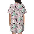 thumbnail image 6 of Fotbe West Cowgirl Disco Print Pajama Set for Women 2 Piece Loungewear Short Sleeve Tops and Shorts Set Soft Sleepwear-4X-Large, 6 of 7